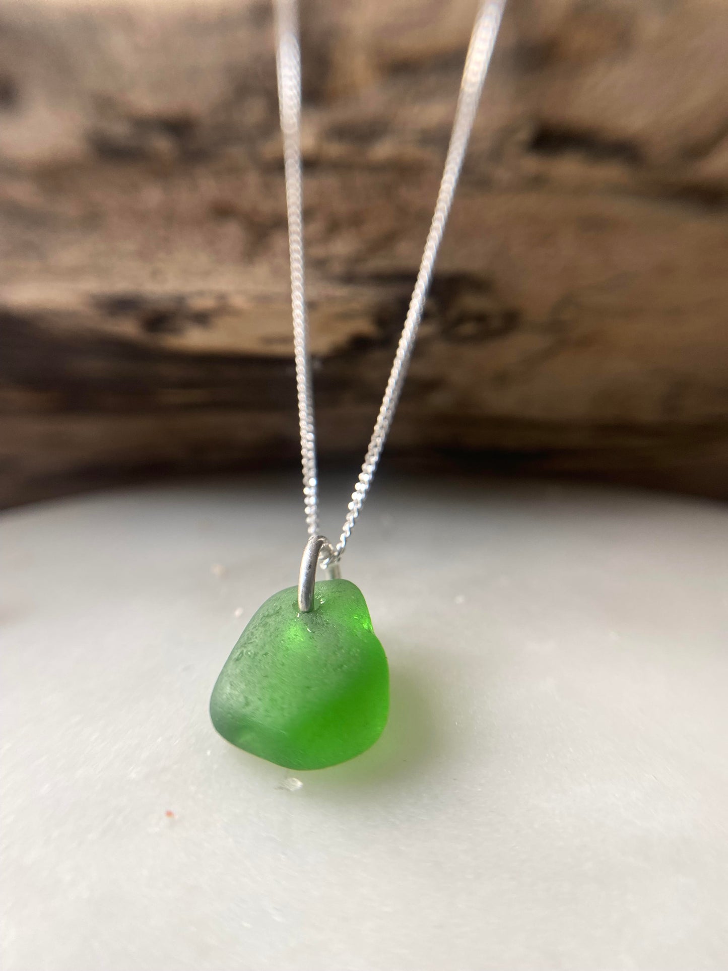 Sterling Silver Sea Glass Necklaces