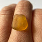 Large Amber Sea Glass Custom Made Ring