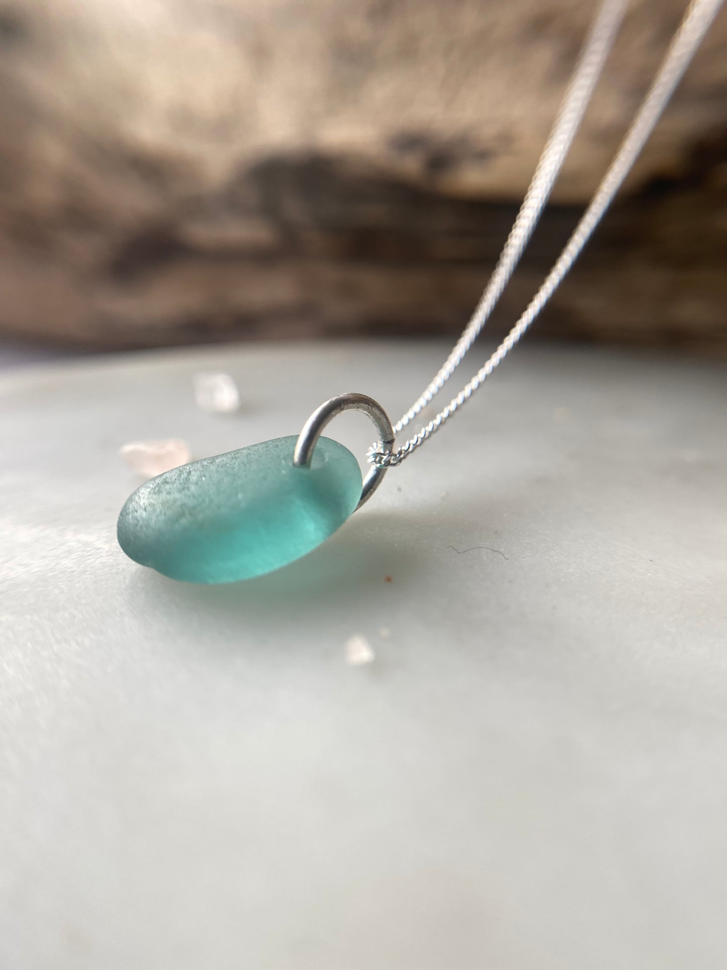 Sterling Silver Sea Glass Necklaces