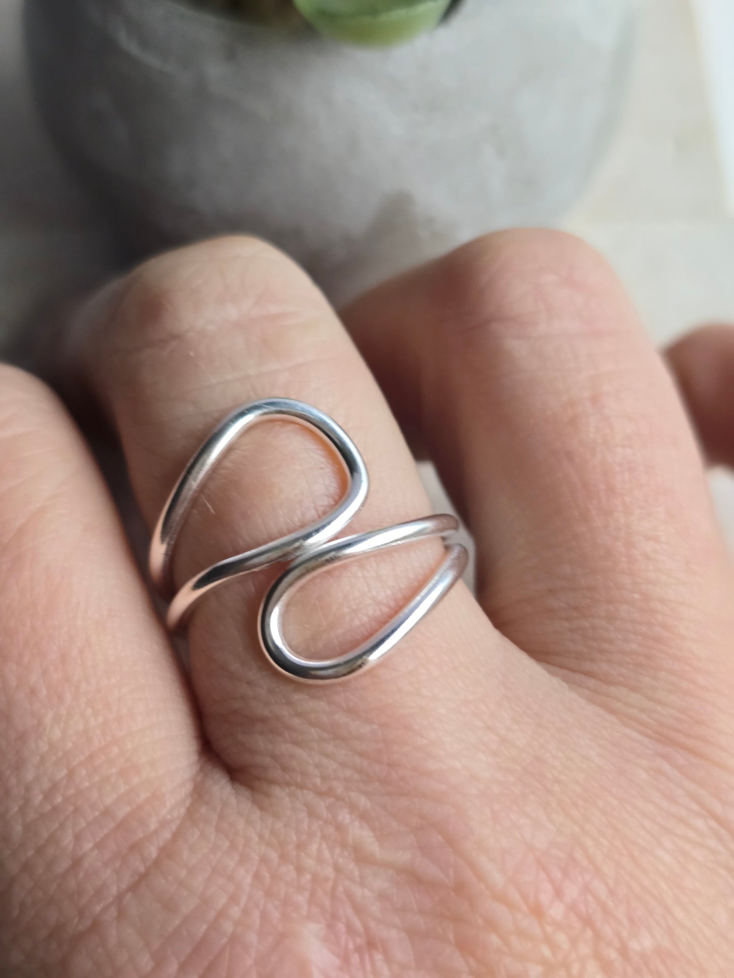 Ocean Drop Ring -Silver Ring