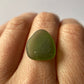 Forest Green sea glass custom made ring