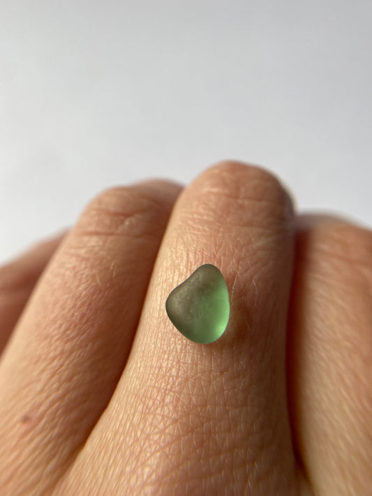 Teal Sea glass Custom Made Ring