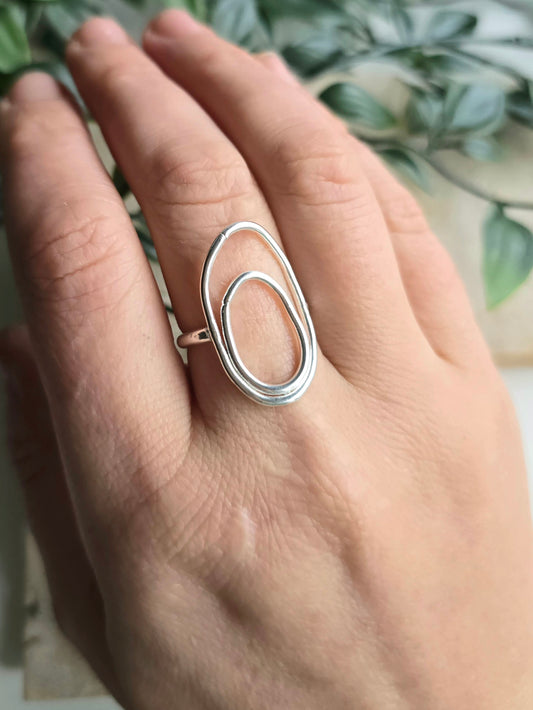 Ripple Effect Ring - Silver Ring